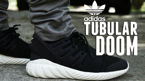 adidas tubular doom black on feet|adidas tubular doom sock.